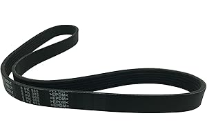 HJSIUTV 6PK985 Serpentine Micro V Serpentine Drive Belt Rubber 6 Rib Multi Wedge Replacement for El Base 2003 Civic 2005 Black