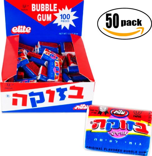 Bazooka Bubble Gums Kosher Elite, 50-Pack