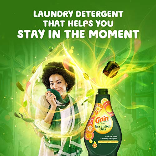 GAIN with Essential Oils Liquid Laundry Detergent, The Uplifting Scent