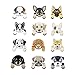 12 Pcs Dog Iron On Patches Embroidered Appliques DIY Decoration or Repair,Sew On Patches for Clothing Backpacks Bookbag Jeans T-Shirt Caps Shoes