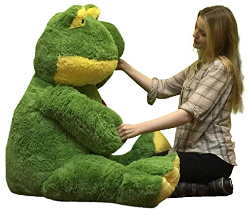 large stuffed frog