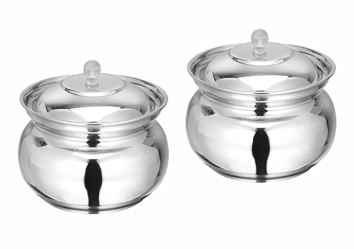 Anwar Stainless Steel Ghee pot Pack of 2 Amazon.in Home Improvement
