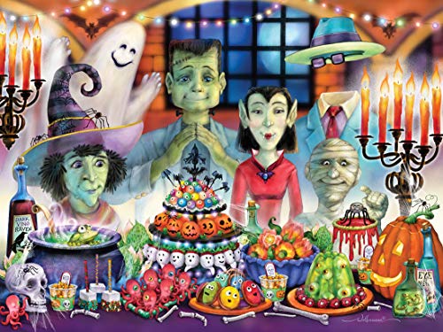 Jigsaw Puzzle Halloween Costumes - Vermont Christmas Company Monster Banquet Halloween