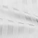 1500 Supreme Collection Dobby Striped Sateen 4 Piece Bed Sheet Set Deep Pocket - All Sizes, 23 Colors - Queen, Dobby Stripe White