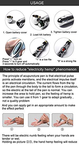 Electronic Acupuncture Pen Electric Meridians Laser Therapy Heal Massage Pen Meridian Energy Pen Relief Pain Tools