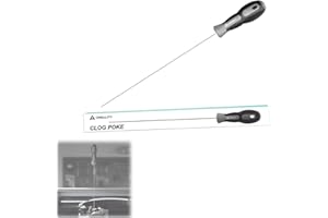 LOKKR Creality Clog Poke/Nozzle Cleaning Kit for 1.75mm Nozzles, Must-Have 3D Printing Tool, 3D Printer Extruder Clog Removal Tool, Soft Rubber Handle, 210mm Prolong Design, Unclog in Seconds Multi