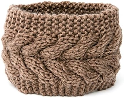 NISHAER Women's Chunky Knit Wide Headband Turban Styled Headwrap