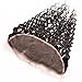 Dinoce Compatible with Longqi Brazilian Curly Hair Lace Frontal Ear to Ear Remy Human Hair Jerry Curly Virgin Hair 13x4 Free Part Frontal Closure Natural Color 16 Inch