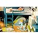 Flever Dollhouse Miniature DIY House Kit Creative Room With Furniture and Glass Cover for Romantic Artwork Gift( Youthful Times )