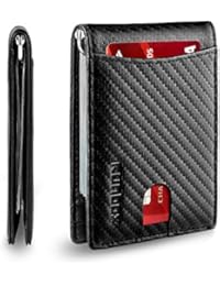 Minimalist Slim Bifold Front Pocket Wallet for Mens with RFID Blocking