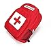 Jipemtra First Aid Bag Backpack, First Aid Backpack Empty Portable Outdoor Travel Small Rescue Bag Foldable Pouch Tote EVA Hard Case First Responder for Camping Sport (Red Backpack)