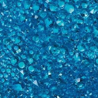 CLUB GREEN Turquoise Table Sprinkles Ass.Sizes (100G), 19.5 x 13 x 2 cm