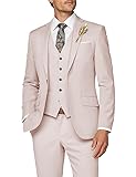 Wangyue Men 3 Piece Suit Nude Suits for Men Dinner