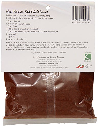 Los Chileros Organic New Mexico Red Chile, Powder, 4 Ounce (Packaging May Vary)