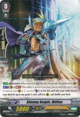 Cardfight!! Vanguard TCG - Shining Knight, Milius (G-TD02/014EN) - G Trial Deck 2: Divine Swordsman of the Shiny Star