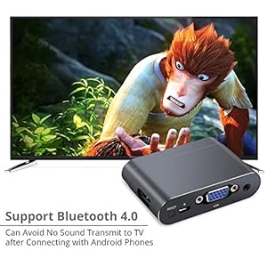LiNKFOR Convertitore USB a VGA HDMI Dual Display con Funzione Bluetooth Adattatore USB C a HDMI VGA 3.5mm HD… - immagine 7