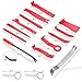 wsiiroon Trim Removal Tool Kit, 15pcs Car Panel Removal Tool Kit for Car Panel Door Dash Audio Removal Installer with Stainless Steel Repair Pry Bar