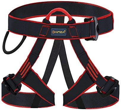 kissloves Half Body Climbing Harness Outdoor Rock Climbing Momentum Harness for Fire Rescue Working on The Higher Level Caving Tree Arborist Rock Climbing Rappelling Equip