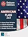 The Best American Flag - US Flag 2 x 3 - Embroidered Stars - Display as Your Garden Flag - Patio Flag or a Replacement Flag for Your Pole Kit - Indoors - Highest Quality Durable 210D Nylon - Brass Grommets – Four Stitches on End will Not Fray