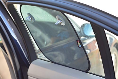 Car Sun Shade by NimNik Baby, 2-Pack, Black