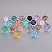 ATIMIGO Stainless Steel Druzy Stud Earrings Set for Girls Women Hypoallergenic Pierced Earrings (6 pairs)