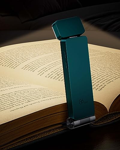 86lux Book Light, Rechargeable Clip-On LED Reading Light for Bed