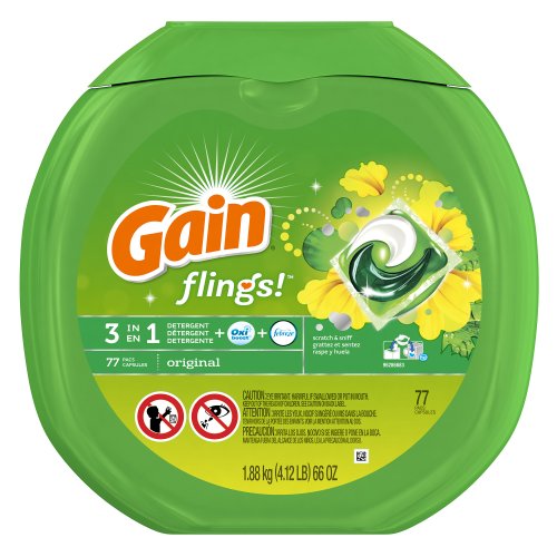 Gain Flings Original Laundry Detergent Pacs 77 Count image