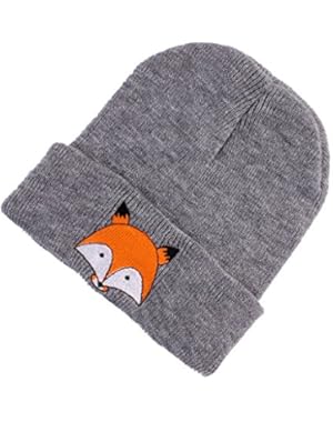 Mimgo Fox Baby Kids Winter Warm Cotton Beanie Hat Girls Boys Infant Knitted Caps