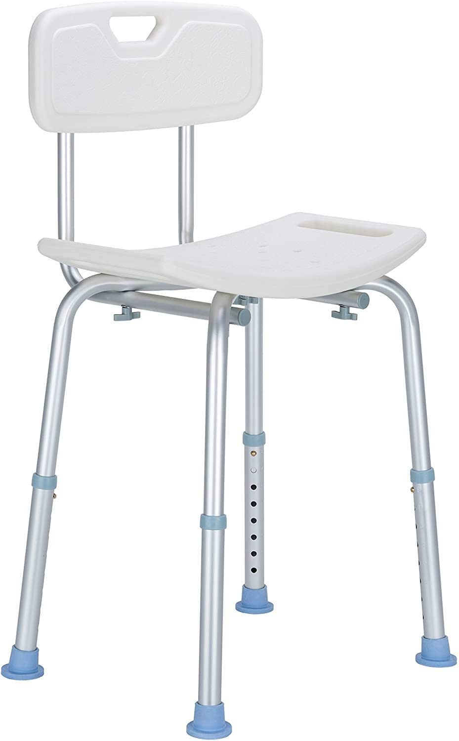 OasisSpace Heavy Duty Adjustable Shower Seat 300lbs, Medical Tool-Free Assembly Bathtub Shower Chair Seat Bench with Removable Back for Handicap, Disabled, Seniors & Elderly