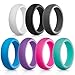 Silicone Wedding Rings For Women - 7 Pack