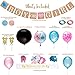 Baby Nest Designs Gender Reveal Party Supplies (116 Pieces) With The Original Gender Reveal Balloon! Boy or Girl Banner, Foil Balloons, Tinsel Curtain, Photo Props, Cupcake Topper, Mom to be and More!