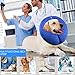 Inflatable Dog Collar, Recovery Cone, After Pet Surgery, Prevent Dogs from Biting & Scratching, Adjustable Thick Strap, Soft Comfortable Donut (Large)
