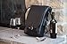Primeware Vino2 Two Bottles Saddle Leather Wine Tote Messenger Carrier (Black)