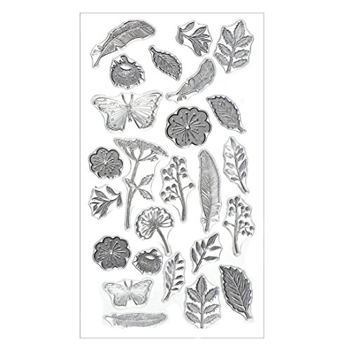 VESNIBA Stencil New Silicone Butterfly Flower Embossing Folder Template DIY Card Scrapbooking Decor - Thumbnail 3