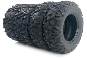 Autoforever Set of 4 ATV UTV Tires 26x9-12 Front & 26x11-12 Rear 6 PLY Sport All Terrian Tubeless Tires 26x9x12 26x11x12