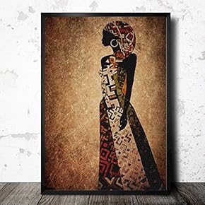Framed Canvas Wall Art for Living Room, Bedroom Exotic Silhouette IX Canvas Prints for Home Decoration Ready to Hang - 16x24 inches