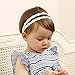 DANMY Baby Girl Super Elastic Headband,Cotton Lace Toddler Hair Band,Infant Soft Turban Hair Accessories Set