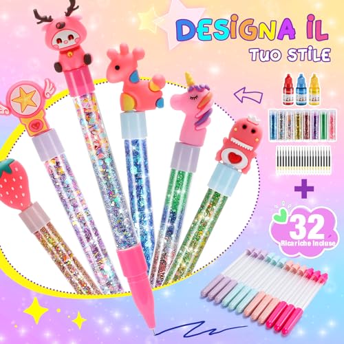 Pen Laboratory, Pen Factory 66+ Pieces Gift for Girls 5-12 Years, Creative Games for Girls 5-12 Years Old Stationery Girl Personalized Gifts Creative Crafts for Children Set