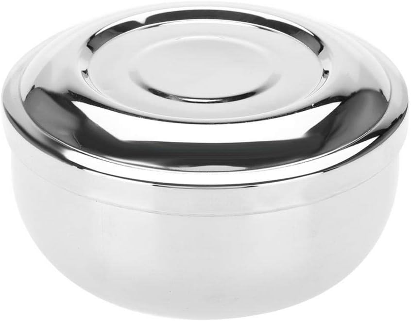 Shaving Soap Bowl, Universal Mens Stainless Steel Beard Shaving Soap