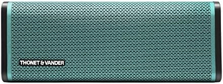 Thonet and Vander Frei Portable Bluetooth Speaker with Enhanced Bass (50 Peak Watts) Wireless / Impact Resistant / IPX4 - 8 Hr Battery Life (German Engineered) Teal