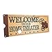 Welcome to Our Home Theatre Metal Sign, Retro Ticket to the Movie, Media Room, Family Room, Bar, Den Decor