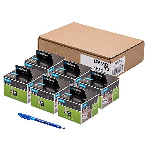 Dymo Original LabelWriter Multi-Purpose Labels, Pack of 6, 1000/Roll, Removable, 57 x 32 mm, White, Paper, 6000 Labels, Compatible with LabelWriter Series