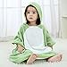 Newest Animal Hooded Baby Towel Cotton Bathrobe for Boys Girls 0-7 Year (Green, 0-7 Year)