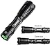 Prosvet E6 CREE XML-T6 LED 1200 Lumens Portable Zoomable Tactical Flashlight - Rechargeable 18650 Batteries and Dual Charger Included - Rugged Aluminum Construction-Free Candle-lantern dome Included