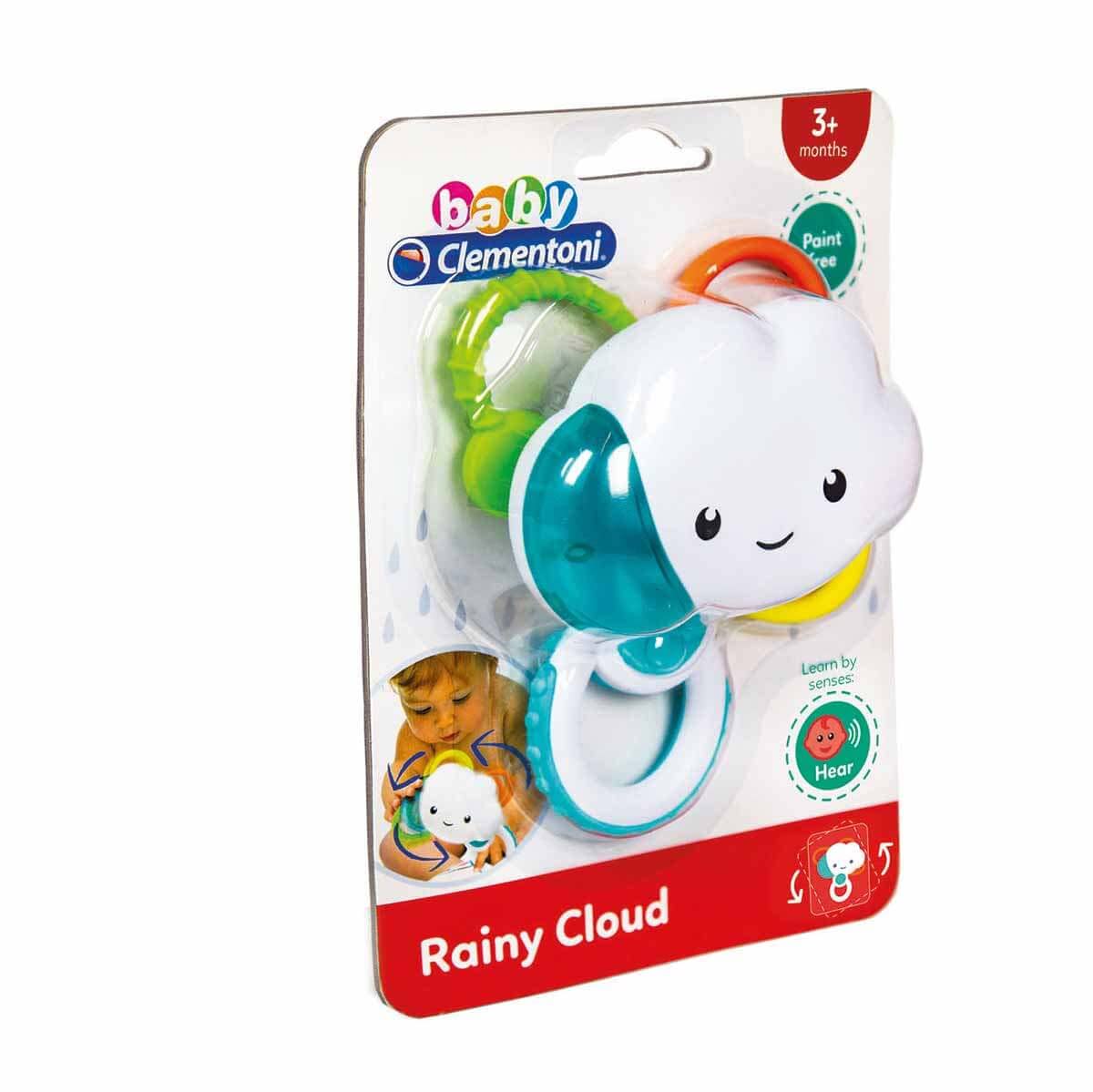 Clementoni - Cloud Rattle, 17324, Multicoloured