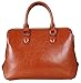 HESHE Leather Purses for Women Shoulder Handbags Tote Work Bag Designer Satchel Bags Crossbody Purses for Woman Zippered Handbag (SBrown-Cowhide Leather)