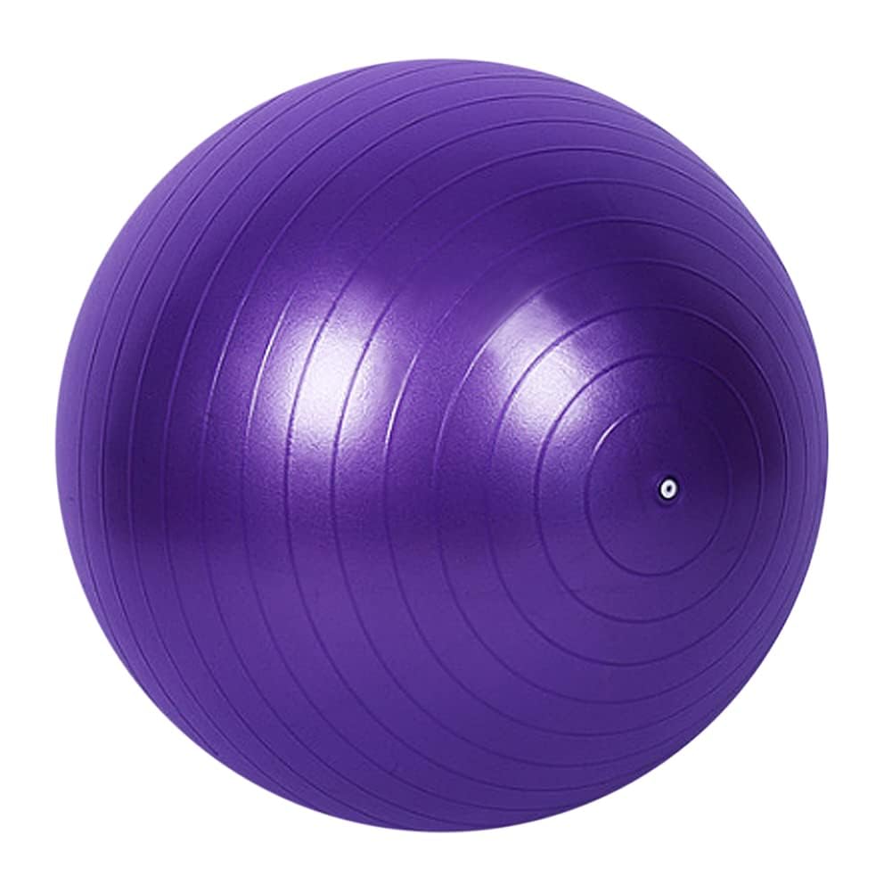 Xiedeai 65cm Exercise Ball with Hand Pump Anti-Slip Yoga Ball Anti-Burst Balance Balls Fitness Accessories for Pilates, Physical Therapy, Pregnancy, Core Training, Purple