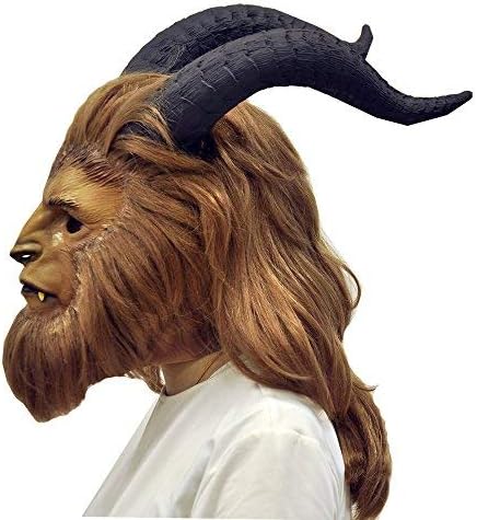 OLELOI Halloween Beast Mask Cosplay Costume Prop For Casual Tangerine Fangs Mask