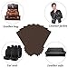 AUCHEN 6 Pack Dark Brown Repair Sofa Leather Patch Self-adhesive Leather Repair Patch for Sofa or Car Seat, 10 Inch by 6 Inch.