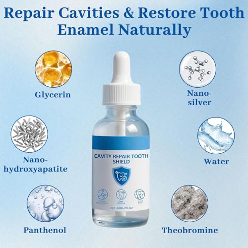 LBOYLOVE® Cavity Healing Tooth Armor Liquid – Nano Hydroxyapatite Remineralization, Cavity Repair & Teeth Whitening, Enamel Strengthening Drops – 60ml (2pcs)